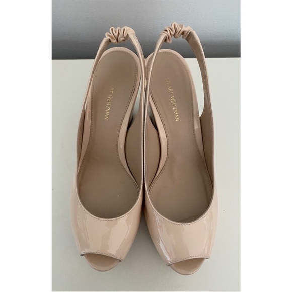 Stuart weitzman patent leather wedge sandals - Picture 6 of 8